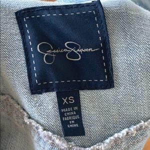 Light wash cropped jean jacket